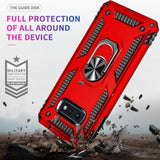 For Samsung Galaxy S10E Case: Galaxy S10E With Screen Protector - Military Grade Protective Cases With Finger Ring Holder Kickstand For Samsung S10E(Red)