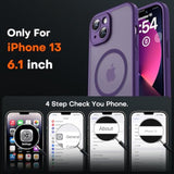 Midnight Purple iPhone 13 Case Compatible with MagSafe