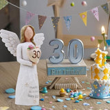 30th Birthday Decorations and Hand-Painted Figurine Gift for Her