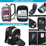 Laptop Backpack 17.3 Inch Computer Backpack Daypack Water-Repellent Laptop Bag With Usb Charging Port For Business/School/Travel/Women/Men (Black, 17.3 Inches)