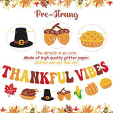 60 Inch Round Fall Thanksgiving Tablecloth, Vintage Pumpkin Turkey Sunflower Harvest Border Round Table Cover, Christmas Holiday Waterproof Polyester Table Cloth for Dinner Kitchen Home Party