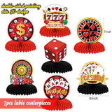 Casino Party Decorations Set – Poker Balloons, Backdrop & Centerpieces for Vegas-Themed Events