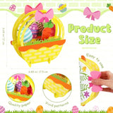 6 Sets Easter Craft Kits Easy Easter Paper Crafts Diy 3D Basket Bunny Egg Table Decorations Centerpieces For Spring Holiday Basket Stuffers Party Favors Activities Gifts Home Decorations