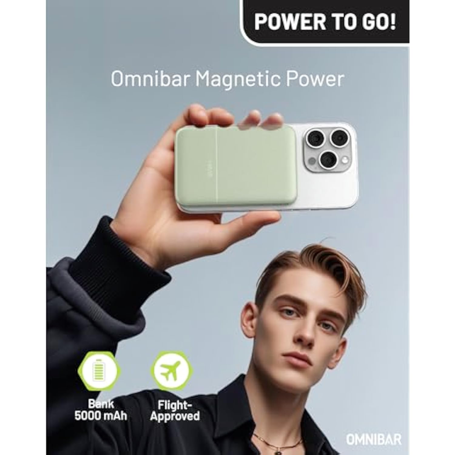 Magnetic Power Bank, 0.5''Ultra Slim 5000Mah Wireless Portable Charger With Usb C Cable 20W Pd Fast Charging, For Magsafe Battery Pack For Iphone 16/16 Pro/16 Pro Max/15/14/13/12 Series,Green