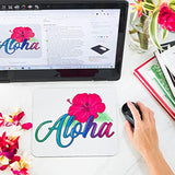 Aloha Mouse Pad Mousepad Tropical Flower Print Mouse Mat Mouse Pad Office Mousemat Rectangular Mousemat Hawaii Hawaiian Tropical Hibiscus Print Mousepad