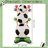 3.8ft Giant Standing Soccer Balloons, 1Pack Soccer Party Decorations