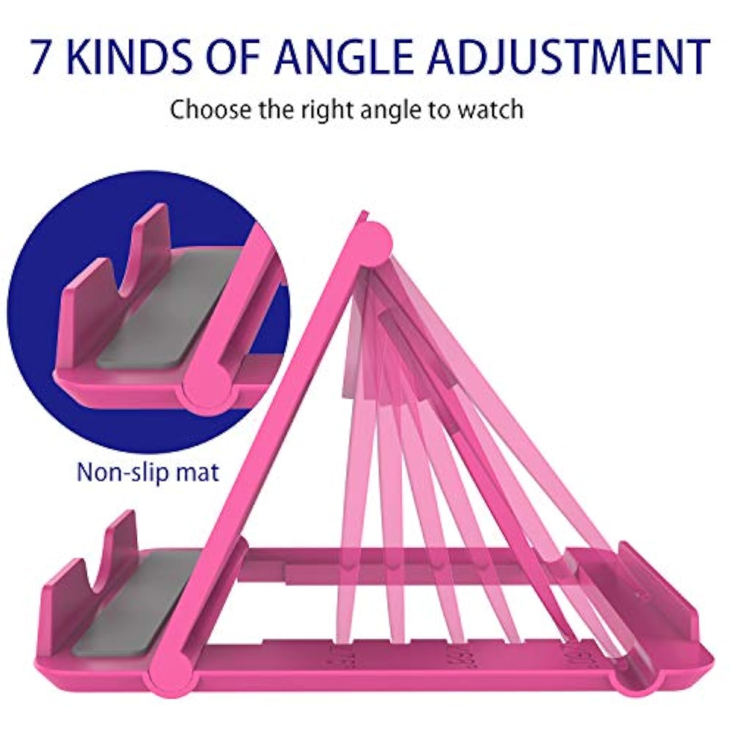 6Pack Desktop Cell Phone Stand Holder, Portable Universal Desk Stand For All Mobile Smart Phone Tablet Display