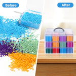 Bead Organizer Box, 84 Pcs Small Bead Organizers, 3-Tier Bead Storage Containers Portable Bead Organizer And Storage Box Stackable Plastic Cases For Bracelet Making Diy Jewelry Nail Charms