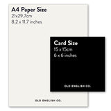 Old English Co. Wedding Anniversary Otter Card For Wife Or Husband - Watercolour Otter Artwork Greeting Card For Valentine'S Day For Girlfriend Boyfriend Partner - For Him Her | Blank Inside