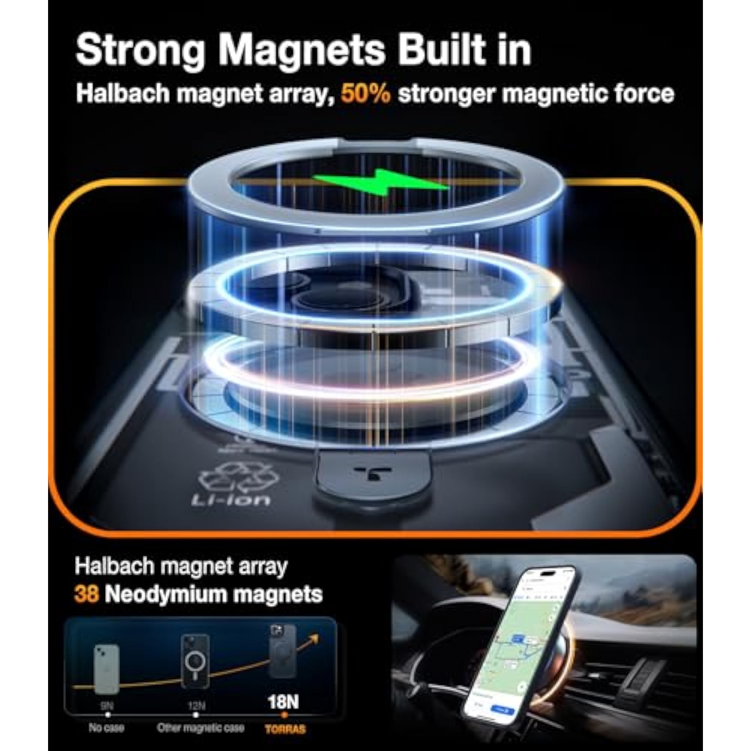 Magnetic UPRO Ostand for iPhone 14 Case