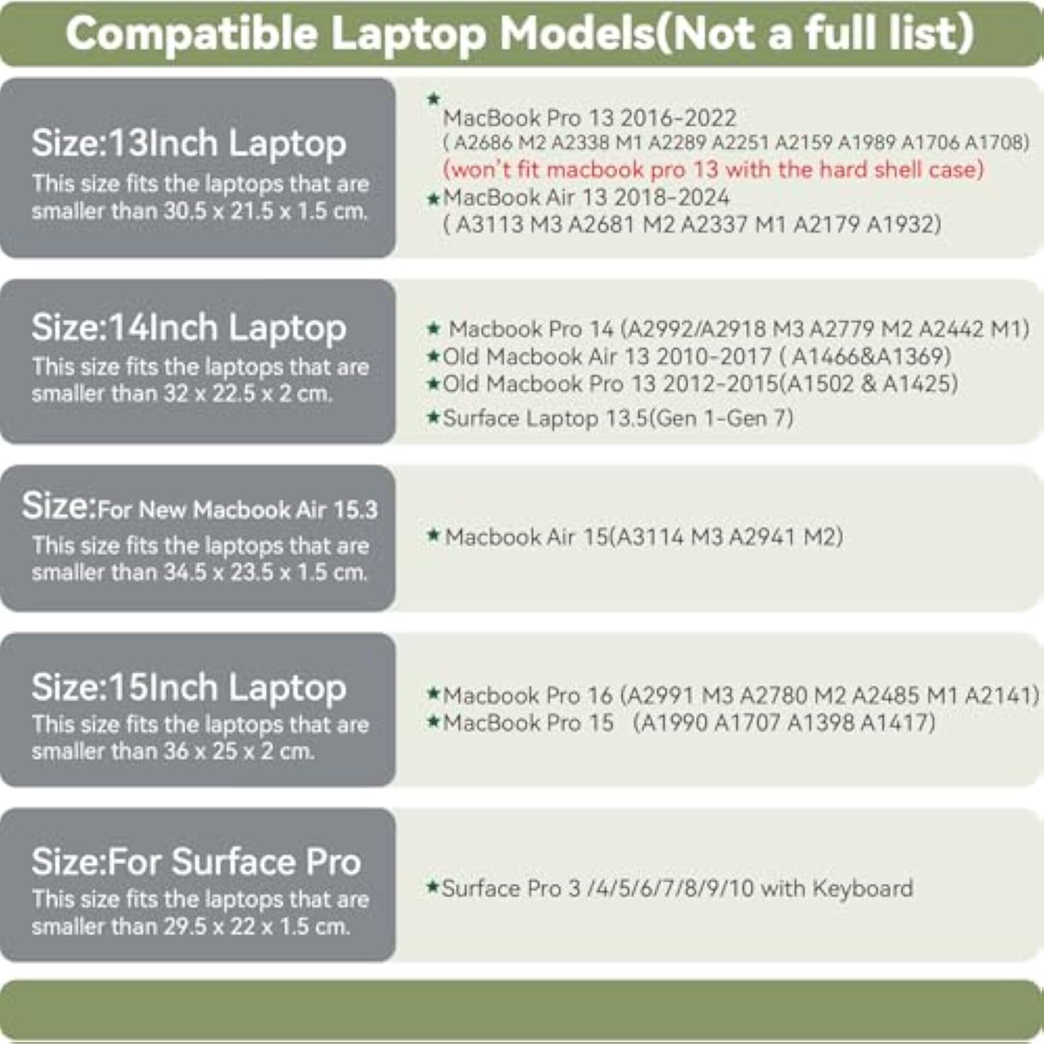 Laptop Sleeve 13 Inch Compatible With 2024 Macbook Air 13 A3113 M3 A2686 M2, New Macbook Pro 13 M2 M1 Color Silver