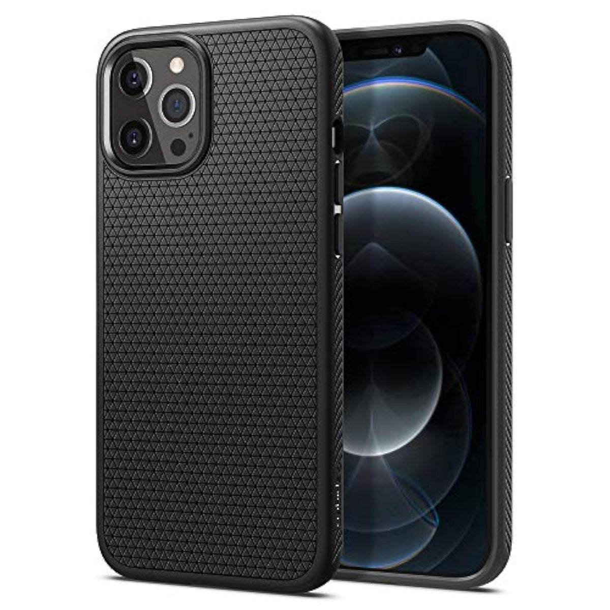 Spigen Liquid Air Designed for iPhone 12 Pro Max Case (2020) - Matte Black