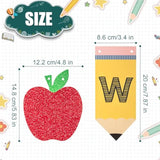 Back to School Banner Pre-Strung Apple & Pencil Garland for Classroom & Parties