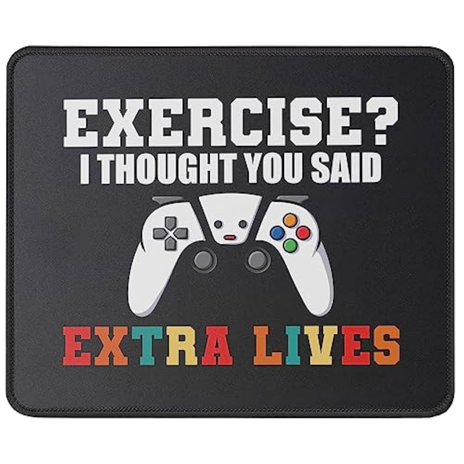 Extra Lives Funny Video Game Mouse Mat - 9.5 Inch Gaming Mousepads Gamer Mouse Pad Men Teen Boys Gifts - Funny Gamer Gifts