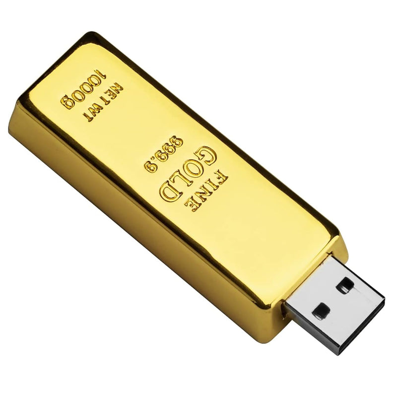 64Gb Usb Flash Drive Gold Bar-Shaped, Borlterclamp Novelty Usb Drive Funny Thu