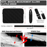 Puffy Quilted Laptop Sleeve With A Shoulder Strap Compatible With Macbook Air 15 Inch M2 A2941 2023/Pro 15 A1990 A1707, 15 Surface Laptop 5/4/3, Compatible With Dell Xps 15