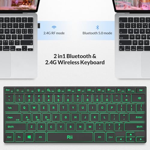Wireless Keyboard,Bluetooth Keyboard(2.4G+Bt5.0),Rgb Backlit,Rechargeable With Aluminum Alloy Case For Tablet,Surface,Pc,Laptop With Windows (X9-Windows)