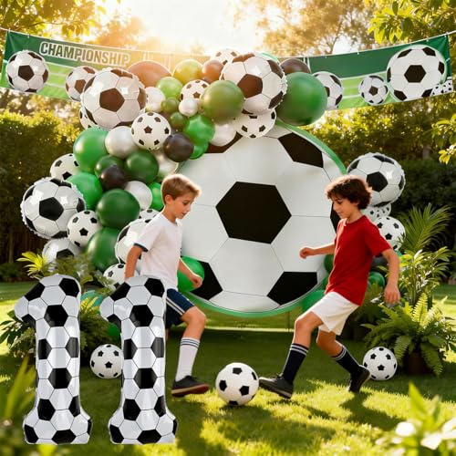 40 Inch Soccer Number 11 Foil Balloon, Soccer Birthday Party Decorations