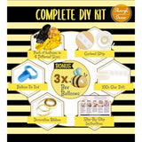 All-In-1 Bee Balloons Arch & Garland Kit – Yellow And Black Balloons For Bumble Bee Party – What Will It Bee Gender Reveal, Honey Bee Baby Shower, Bee Birthday Party Decorations & Supplies