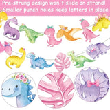 3 Pcs Pink Dinosaur Party Banners Girls Birthday & Baby Shower Decor