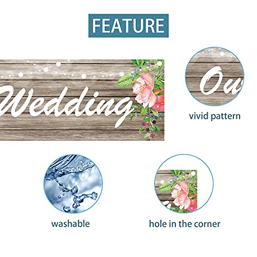 Welcome to Our Wedding Banner - 9.8x1.6ft