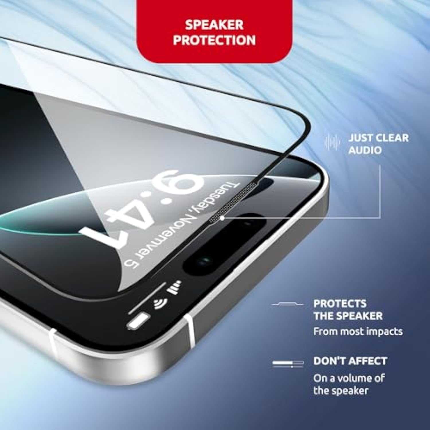 Screen Protector For Iphone 16 Pro – Magicbox Tempered Glass Screen Protector Iphone 16 Pro(2 Pcs) With 2 Applicators, 9H Hardness, Oleophobic Coating - Accessories For Iphone 16Pro