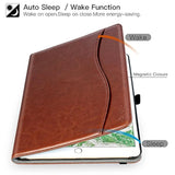iPad Pro 12.9 Case 2015/2017 PU Leather Folio with Auto Wake/Sleep Brown