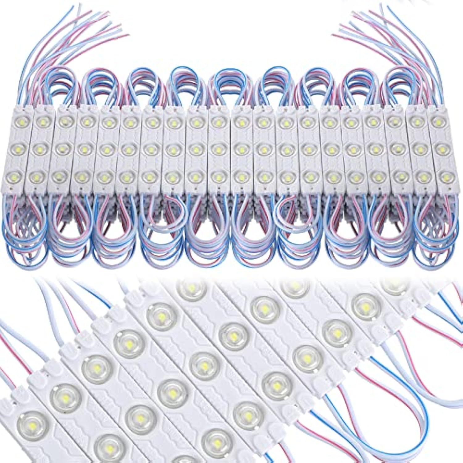 500 Pcs Led Module White 6500K 1.2W Led Storefront Waterproof Replacement Lights For Inflatables Decorative Module Light