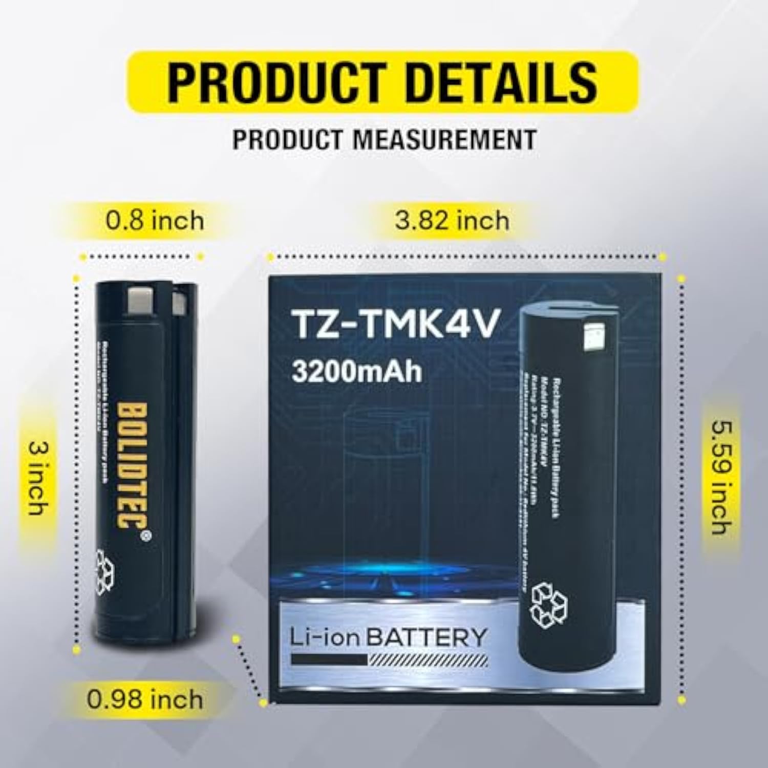 4V 3200Mah Replacement Battery Compatible With Milwaukee 4V Usb Battery Redlithium Headlamp Flashlight And Other Milwaukee Tools 48-11-2131
