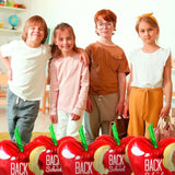 21 Inch Red Apples 5Pcs Giant Large Apples Balloons Balloon Back To School Graduation Party Decorations For Back To School Classroom Photo Prop Birthday Party Favor