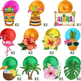 30pcs Luau Swirl Decorations Tropical Ceiling Decor for Beach Party