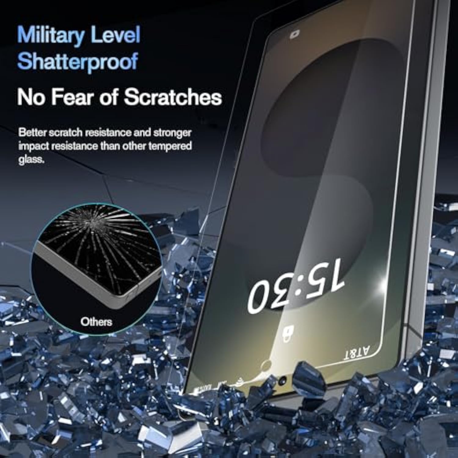 3 Pack For Samsung Galaxy S25 Ultra Screen Protector + 1 Pack Camera Lens Protector, 9H+ Tempered Glass Film With Customized Installation Tray, Military Grade Shatterproof, Hd Clear