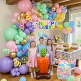 Easter Balloon Garland Arch Kit - 145 Pcs Easter Party Supplies With Happy Easter Balloon?Easter Egg, Bunny Head Hoop Carrot Foil Balloon For Spring Birthday Party Baby Shower Decorations