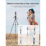 Vlogging Kit For Iphone Youtuber Starter Kit Content Creator Equipment For Iphone 16/15Pro Max With 59'' Extendable Fullsize Tripod, Led Light,Shotgun Mic Video Recording(Vlog K4)
