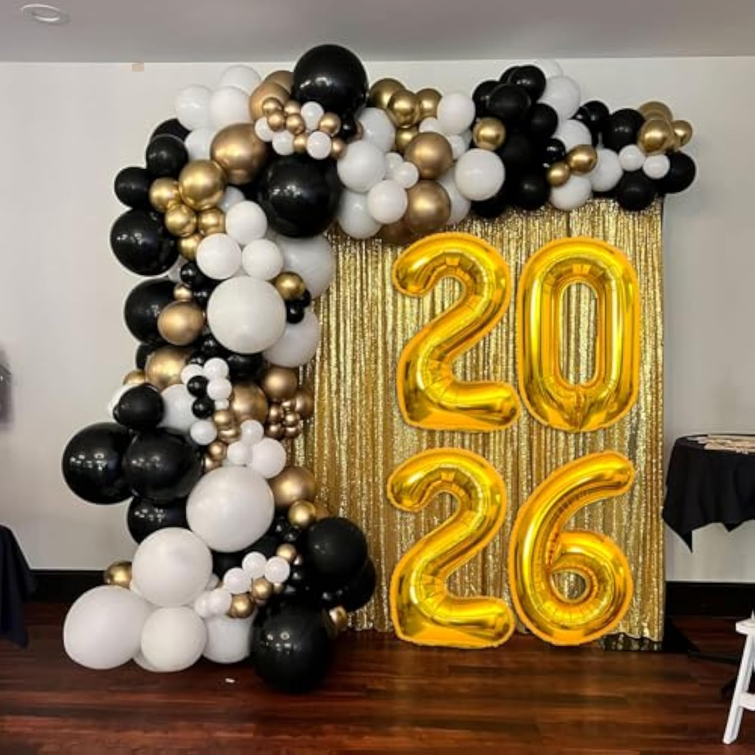 40in Gold 2026 Number Balloon Happy New Year Party Decorations