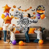 Halloween Skeleton Dinosaur Balloon Kit: T-Rex Foil Balloons, 15-Piece Set