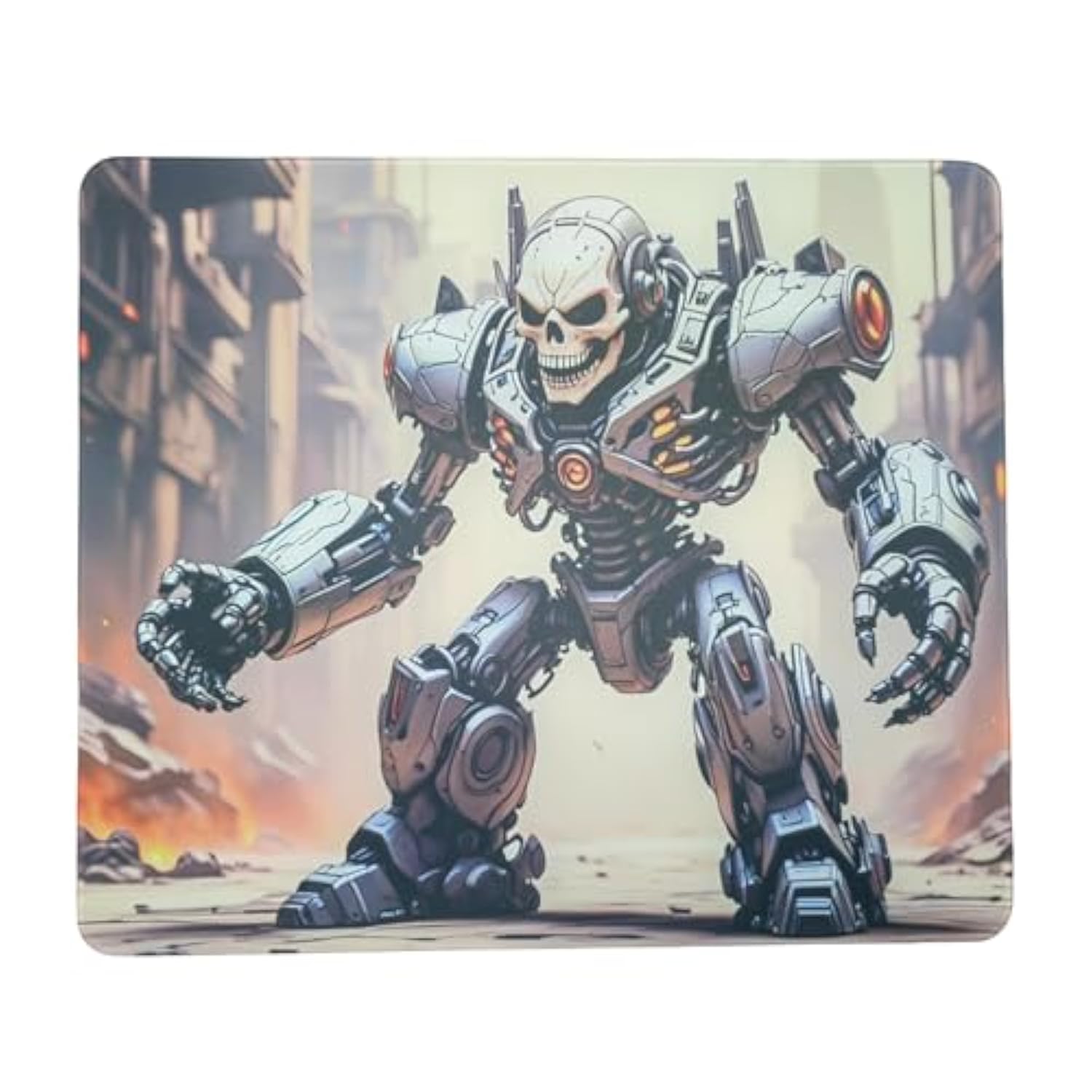Skull Glass Pad Gaming Mouse Pad With Anti-Slip Rubber Base Smooth,Special Surface With Improved Precision Speed,Waterproof Easy To Clean?Durable Surface For High-Speed Gaming(13.8” × 11.8”)