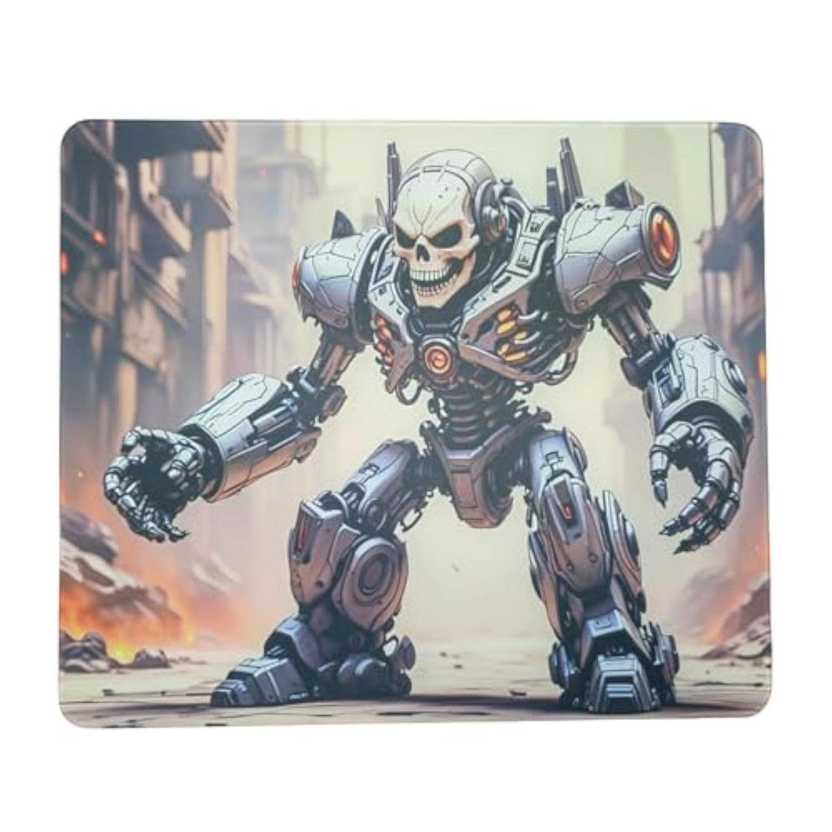 Skull Glass Pad Gaming Mouse Pad With Anti-Slip Rubber Base Smooth,Special Surface With Improved Precision Speed,Waterproof Easy To Clean?Durable Surface For High-Speed Gaming(13.8” × 11.8”)