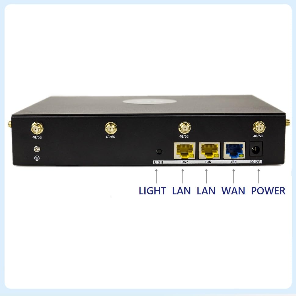 Rm520N Ax3000 Wifi 6 5G Router With Sim Card Slot,Lte Cellular Gateway With 9 High Gain Detachable Antennas, 5G Nr Modem Support 128 Users For Home Office,At&T T-Mobile Certified,Vpn