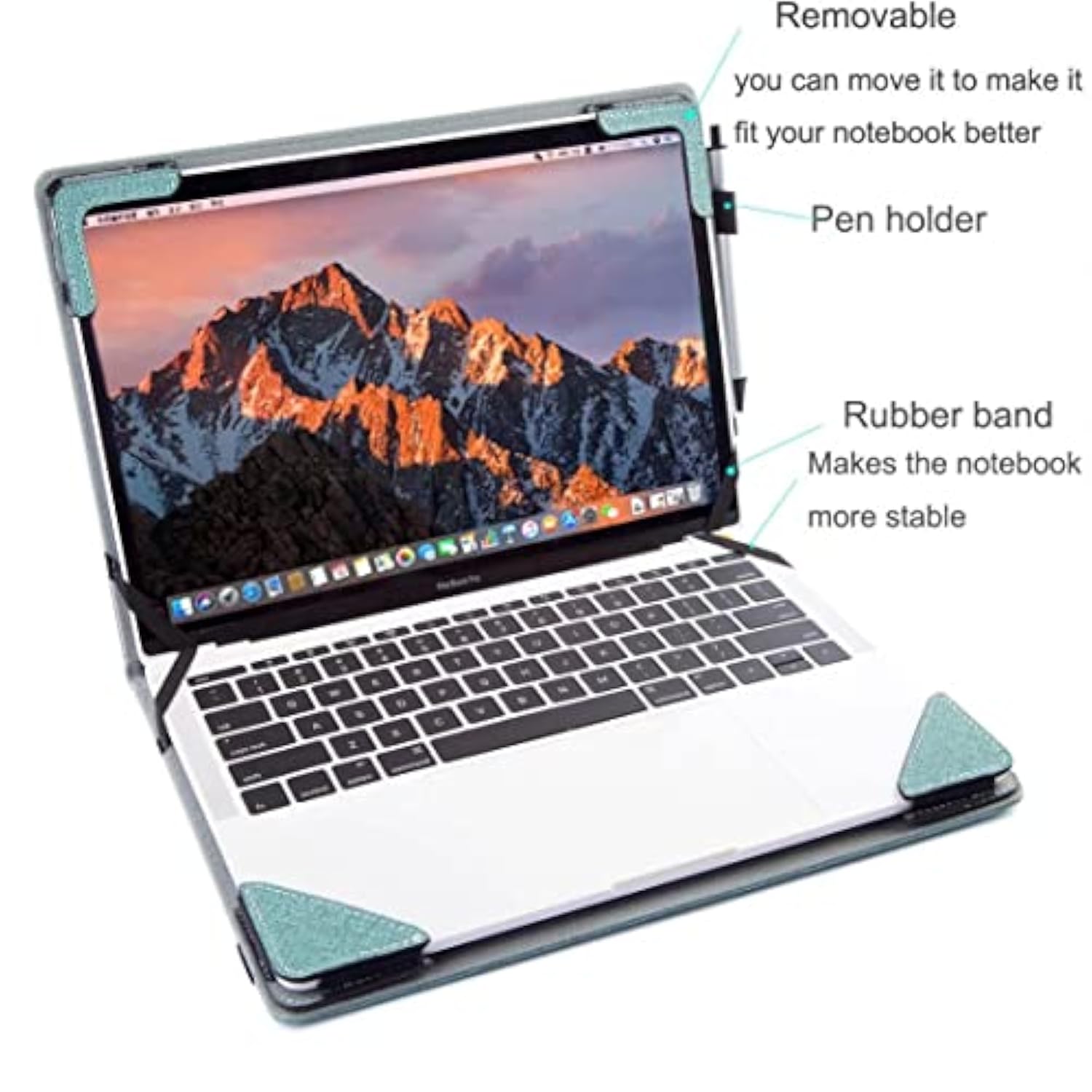 Protective Cover Case Compatible With 15" Acer Chromebook 715 Cb715,Chromebook 315 Cb315 15.6 Inch Laptop Notebook Sleeve Pu Leather Hard Case Shell