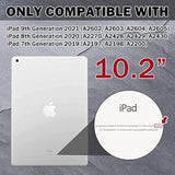Case For Ipad 9Th/8Th/7Th Generation 2021/2020/2019(10.2 Inch), Heavy Duty Grade Shockproof Rugged Protective 10.2" Cover With Built-In Stand For Ipad 9 8 7 Gen (Black+Red)