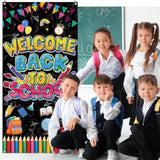 Welcome Back To School Door Banner, Back To School Decorations Banner For Classroom Door Decorations, First Day Of School Door Banner