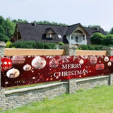 Merry Christmas Banner Christmas Backdrop 78 X 17 Inch Christmas Banner Decorations Christmas Ornament Outdoor Banner For Holiday Decorations Fence Cover Yard Sign Background Photography