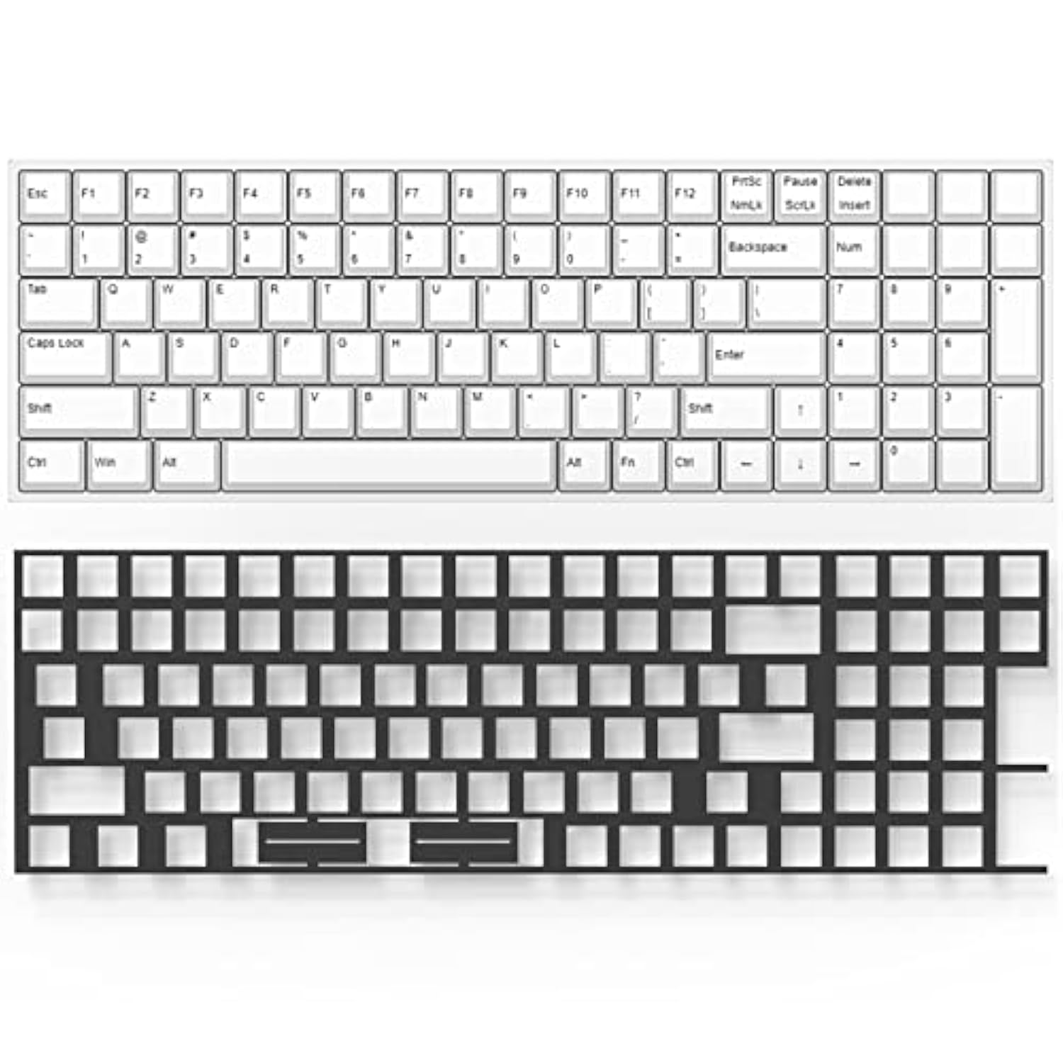 Poron Keyboard Pcb Foam 96 Layout,Poron Switch Pads 120Pcs And Keyboard Sound