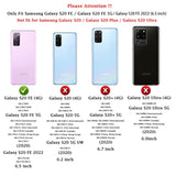 Rugged Dual Layer Shockproof Case with Screen Protector for Samsung S20 FE Black