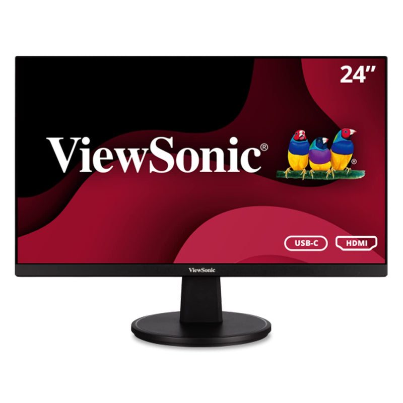 ViewSonic VA2447-MHU 24 Inch Full HD 1080p USB C Monitor with Ultra-Thin Bezel