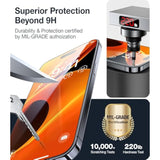 Unbreak Top 9H+ Glass For Iphone 16 Pro Screen Protector [100% Anti Glare & Military Grade Shatterproof] Screen Protector 16 Pro Tempered Glass Full Coverage, Longest Durable 16Pro, 1 Pack