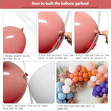Pastel Balloon Garland Pink Orange Purple Balloons Kit Different Size Peach Blue White Balloon Arch For Wildflower Birthday Baby Shower Weeding Fairy Floral Summer Hawaii Party Decor