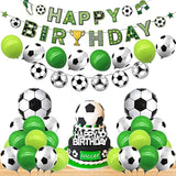 Soccer Birthday Banner & Balloon Set – Football-Themed Party Decorations for Boys and  Men