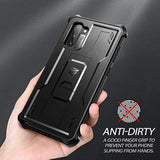 For Samsung Galaxy Note 10 Case, [Built In Screen Protector And Kickstand] Heavy Military Grade Protection Shockproof Protective Cover For Samsung Galaxy Note 10,Black